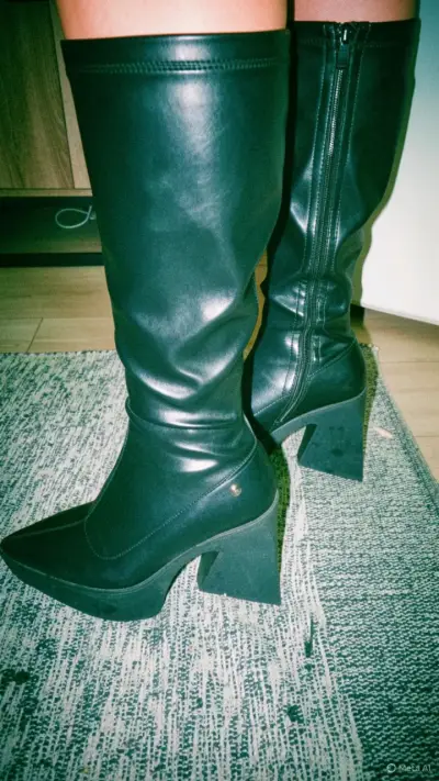 Botas negras talla 38/39 - miniatura 1