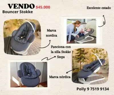 Bouncer Stokke en excelente estado - miniatura 1