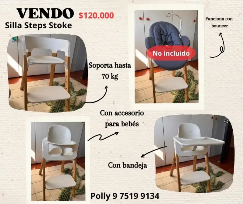 Silla Steps Stoke para bebé