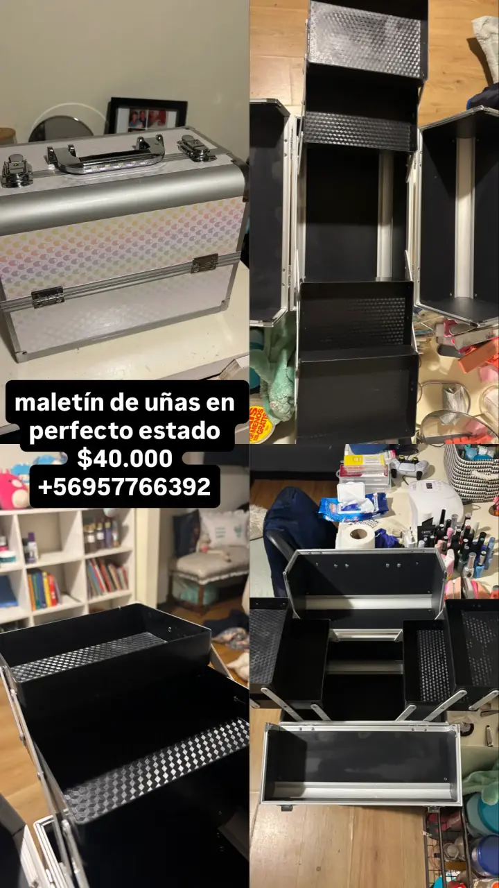 Maletín para uñas en buen estado