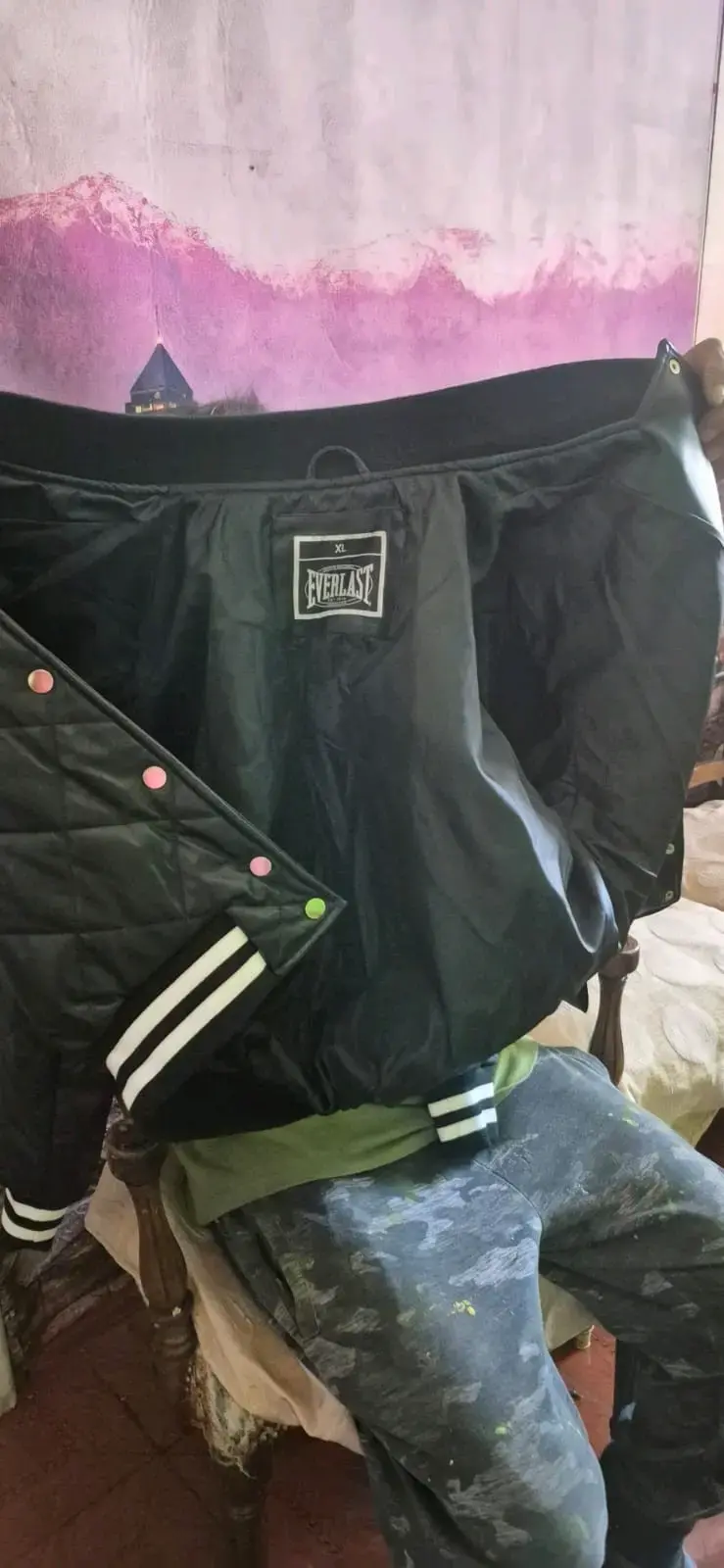 Chaqueta acolchada Everlast negra - 2