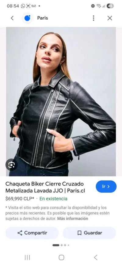 Chaqueta biker negra mujer - miniatura 1