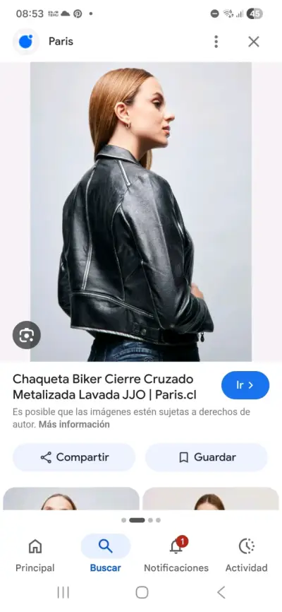 Chaqueta biker negra mujer - miniatura 2