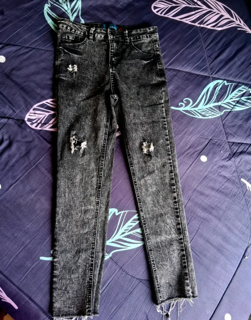 Jeans gris niño - 1