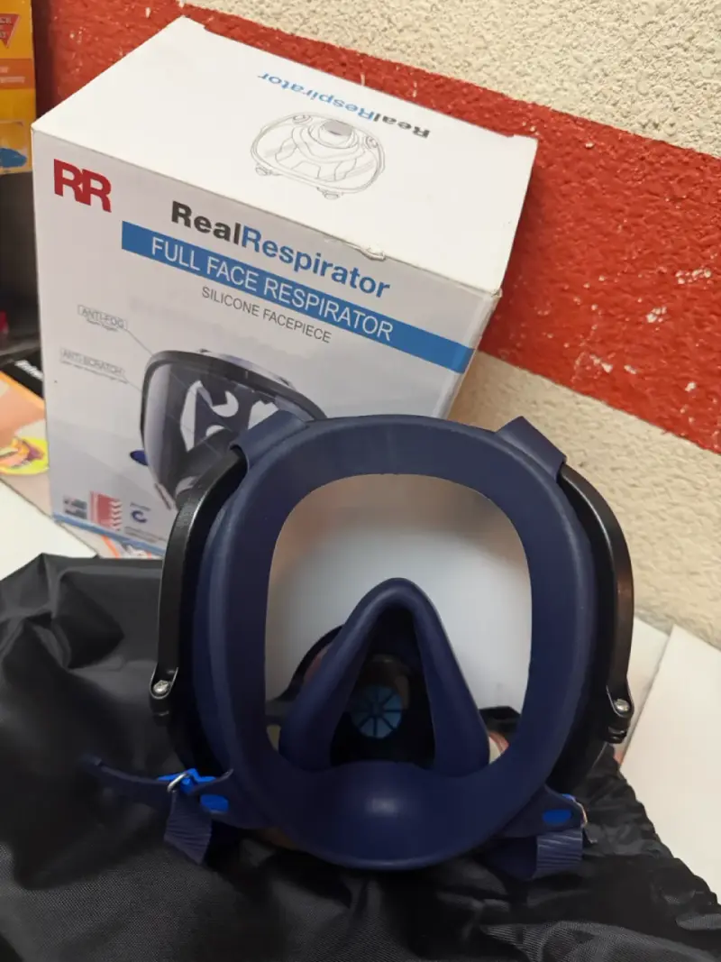 Máscara respiratoria completa + filtros de repuest - 3