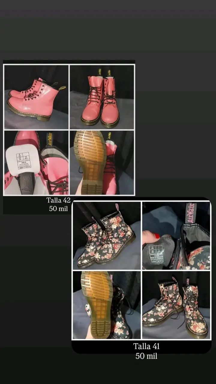 Botas coloridas talla 42