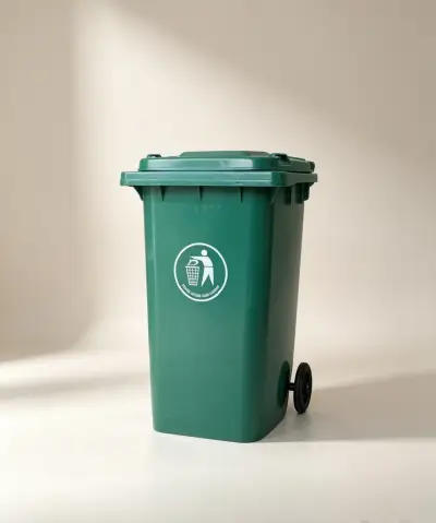 Contenedor de basura verde 240L - miniatura 1