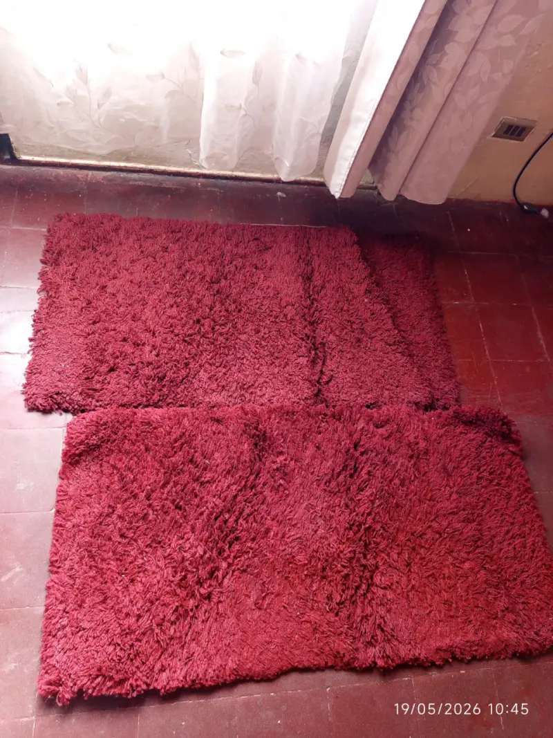Alfombras rojas esponjosas