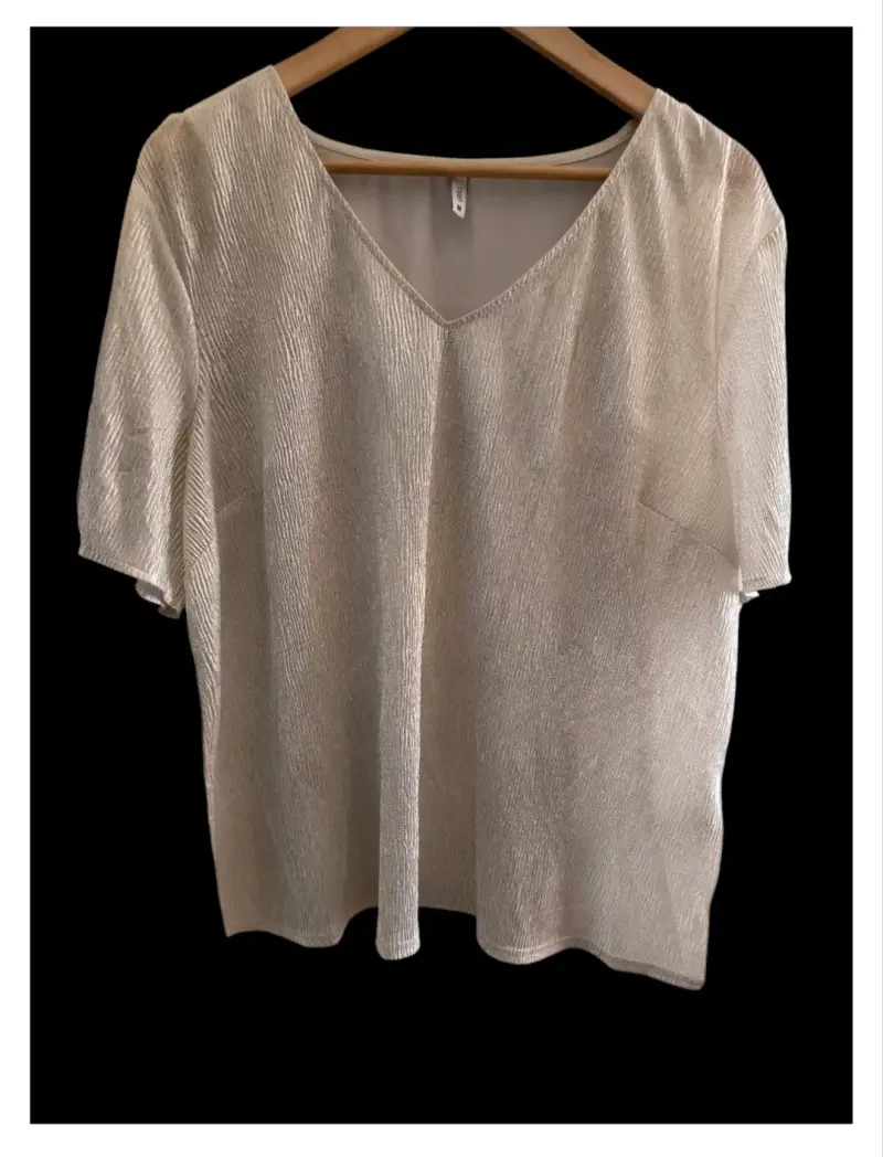 Blusa Blanca con Brillo - 1