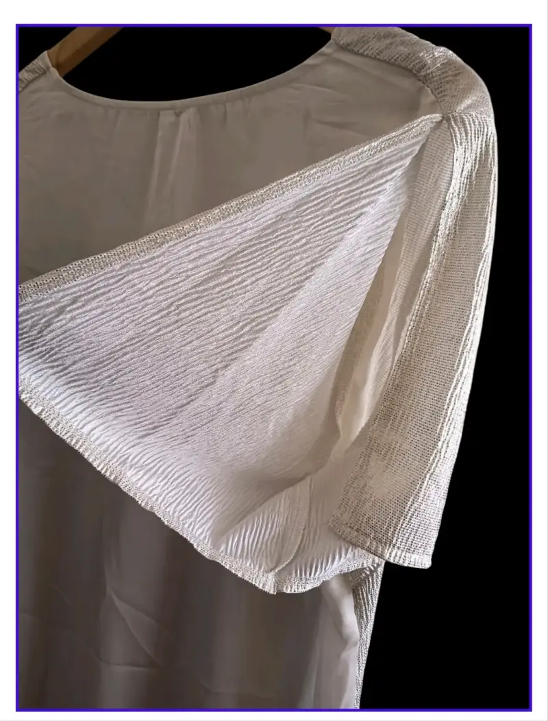 Blusa Blanca con Brillo - 4