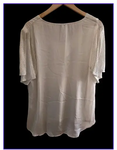 Blusa Blanca con Brillo - miniatura 6