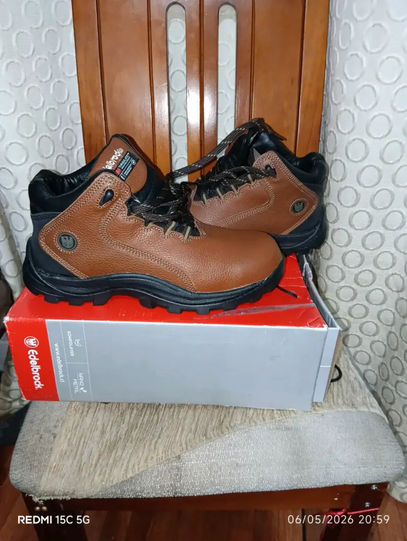 Botas Edelbrock de cuero marrón - 3