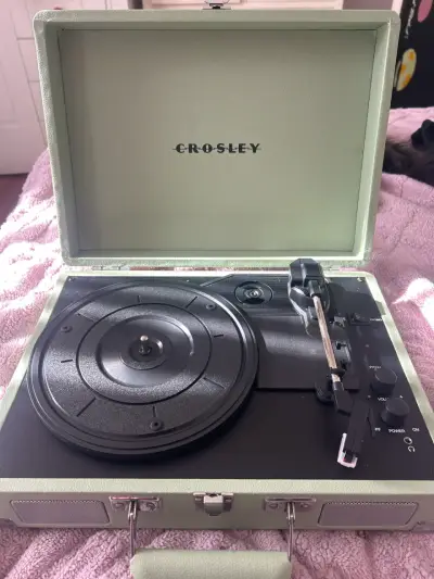 Tocadiscos Crosley portátil verde - miniatura 1