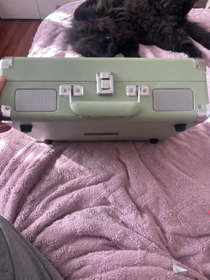 Tocadiscos Crosley portátil verde - 3