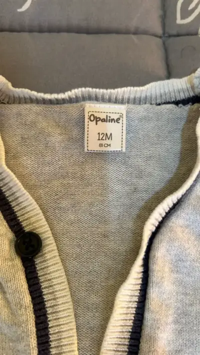 Chaleco gris para Bebe - miniatura 2