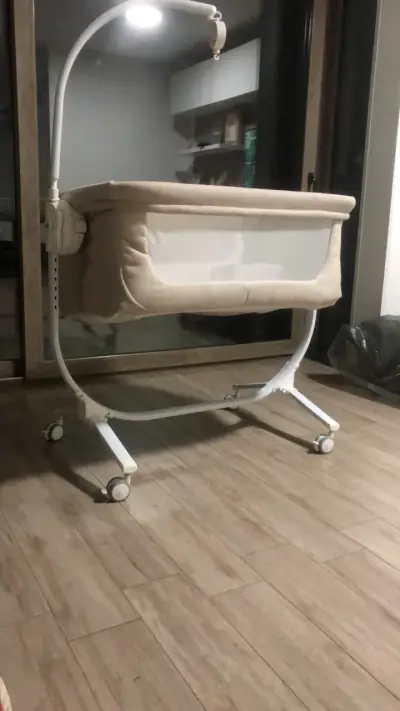 Cuna colecho beige para bebé - miniatura 4