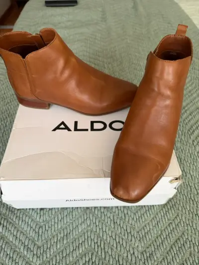 Botines de cuero Aldo marrones - miniatura 1