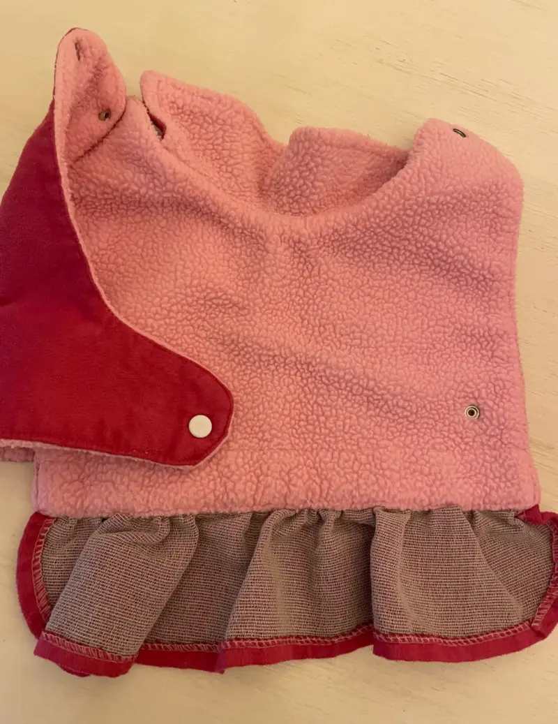 Disfraz perrita rosado peluche - 3