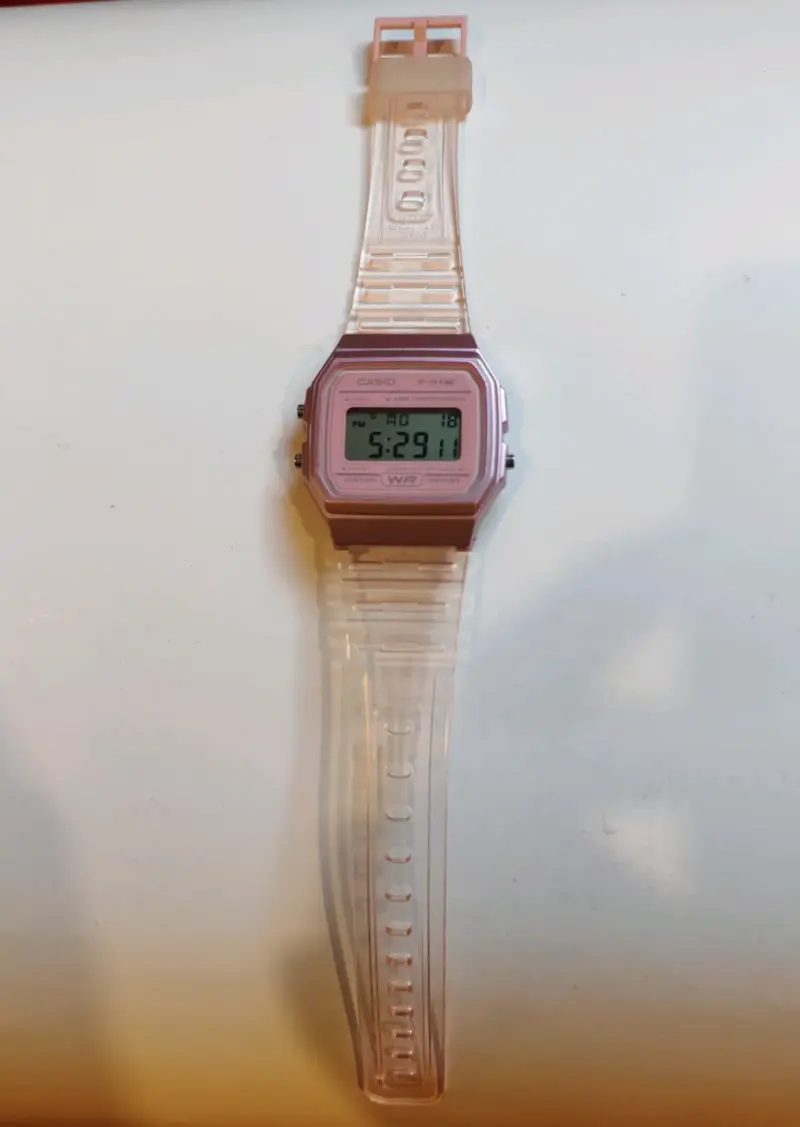 Reloj Casio vintage rosa