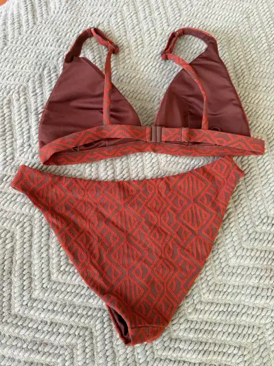Bikini tejido color terracota - miniatura 2