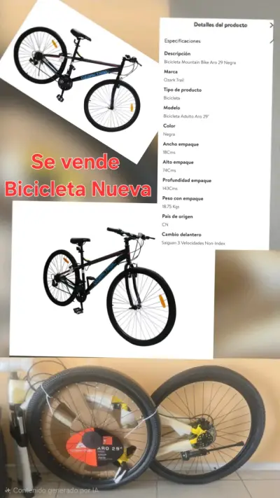 Bicicleta Mountain Bike Ozark Trail - miniatura 1