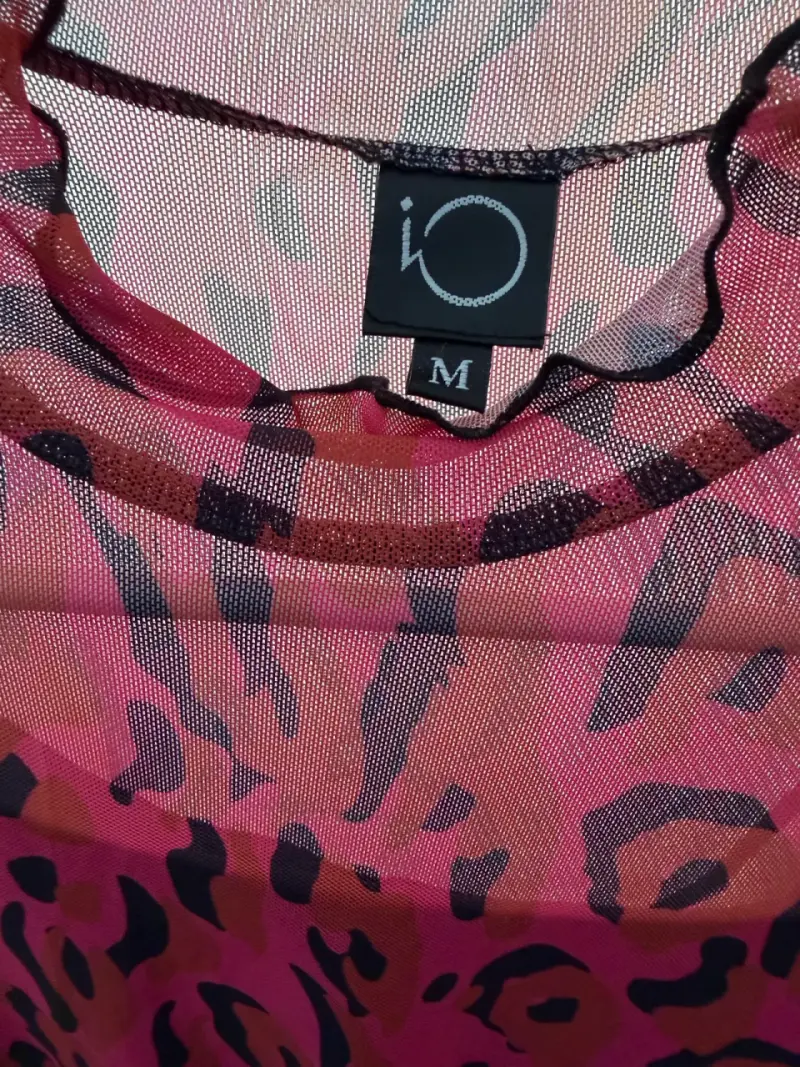Blusa transparente estampado animal - 2