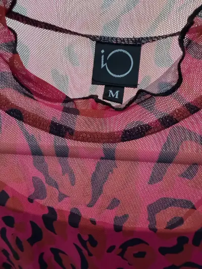 Blusa transparente estampado animal - miniatura 2