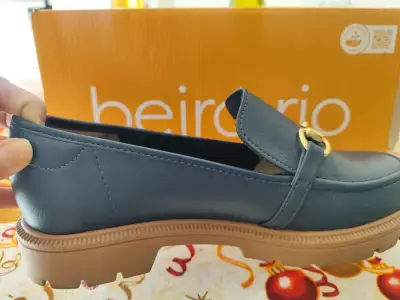 Zapatos tipo mocasín azul - miniatura 4