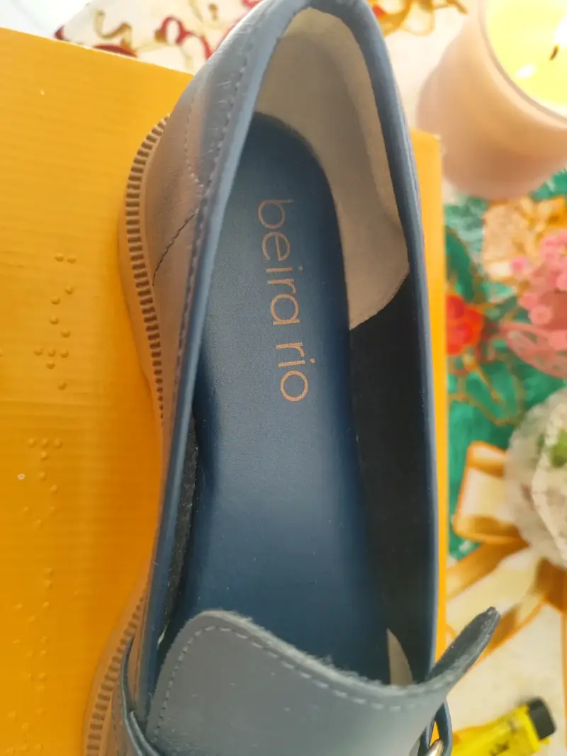 Zapatos tipo mocasín azul - 5