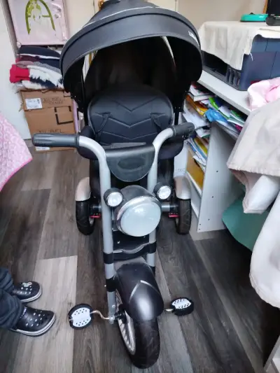 Triciclo para niño con toldo - miniatura 2