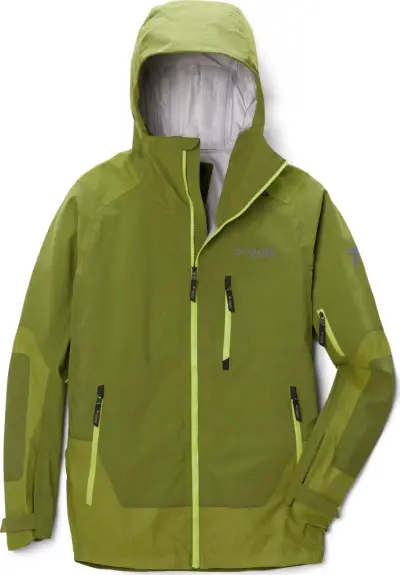 Chaqueta impermeable verde Columbia - miniatura 1