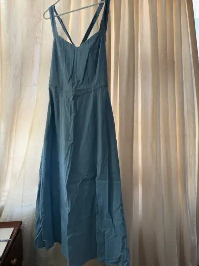 Vestido largo de mezclilla - miniatura 1