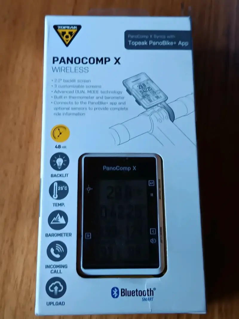 Ciclocomputador Topeak PanoComp X GPS por Bluetoot - 1