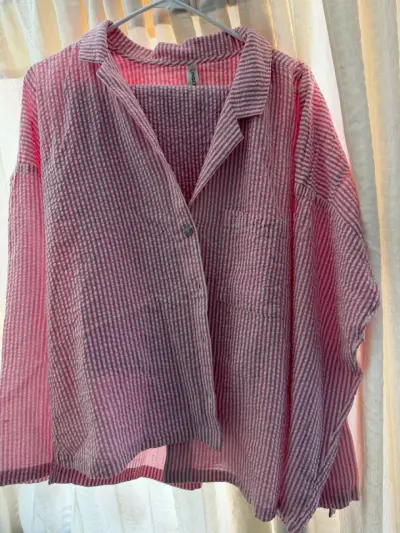 Pijama de rayas rosas - miniatura 2