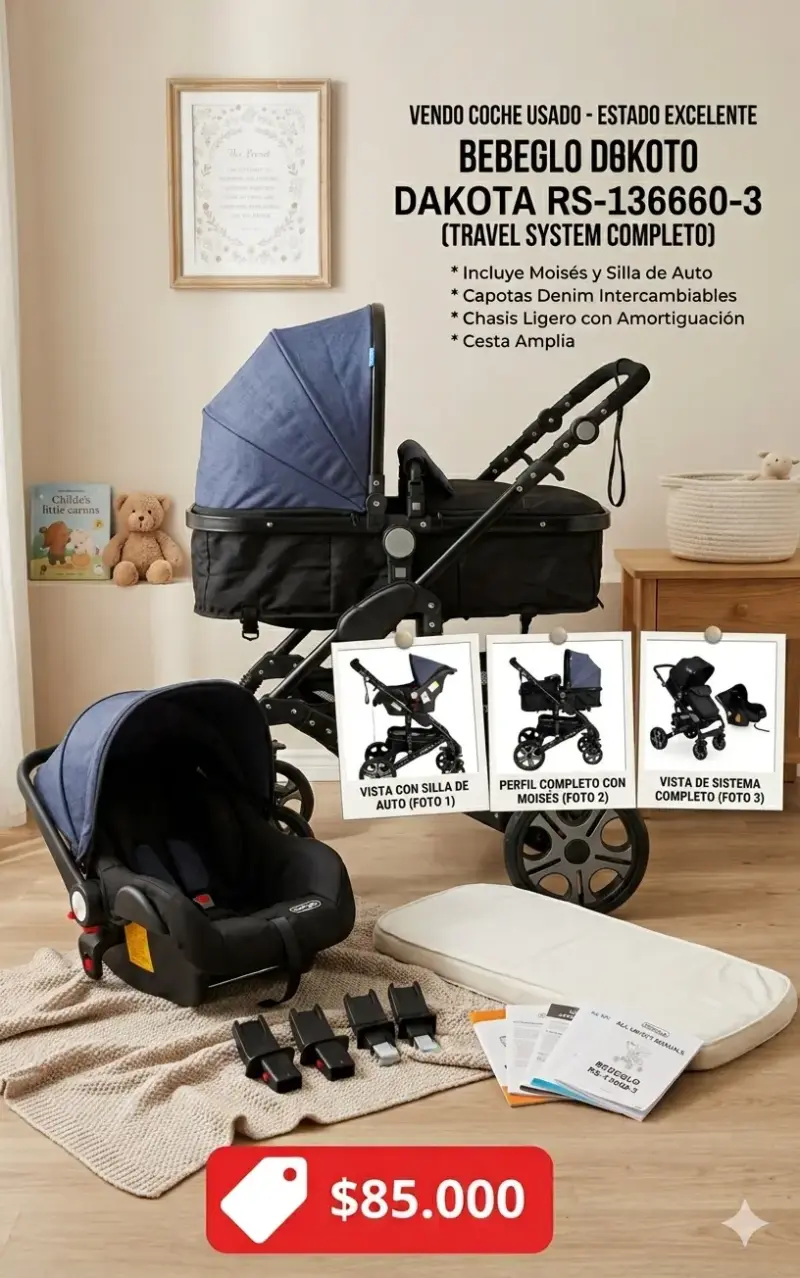 Coche Bebeglo Dakota RS-136660-3 - 1