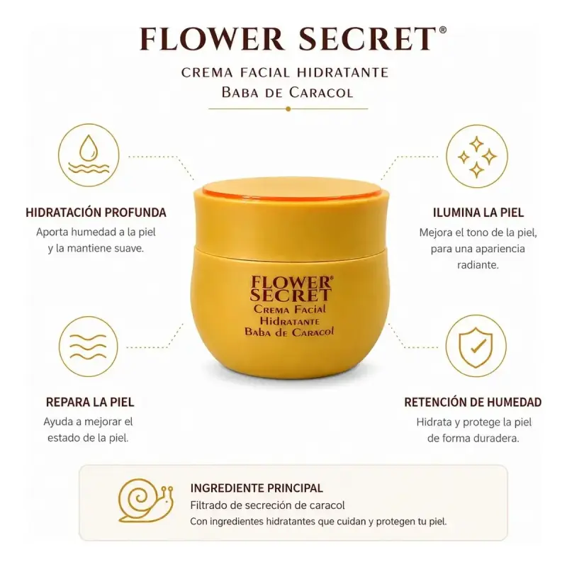Set de cremas de Caracol Flower Secret - 3