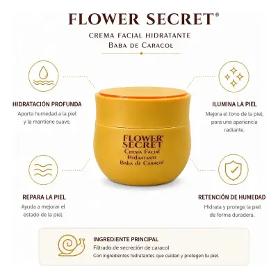 Set de cremas de Caracol Flower Secret - miniatura 3