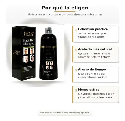 Shampoo Flower Secret 400ml - miniatura 6