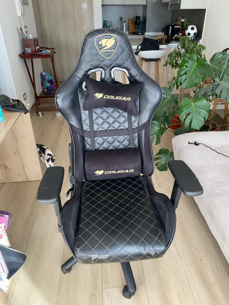 Silla gamer Cougar negra - 1