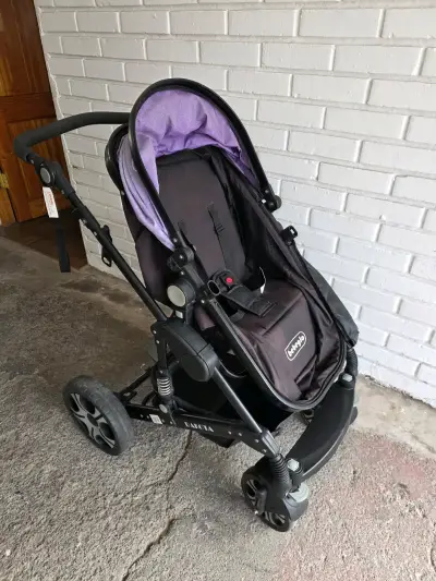 Coche bebeglo para bebé con silla nido - miniatura 3