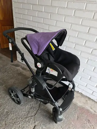 Coche bebeglo para bebé con silla nido - miniatura 5