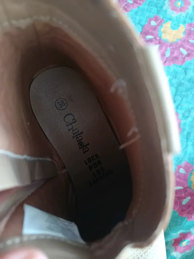 Botines vaqueros beige mujer - 2