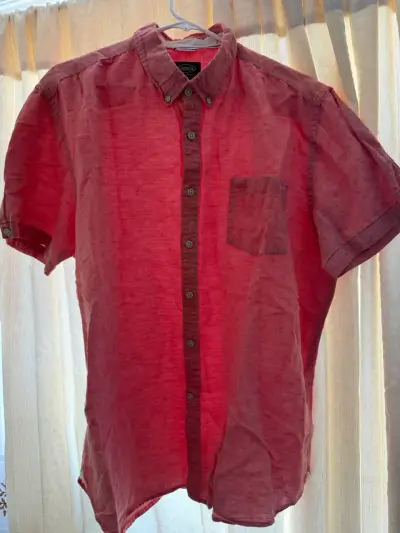 Camisa rosa manga corta - miniatura 1