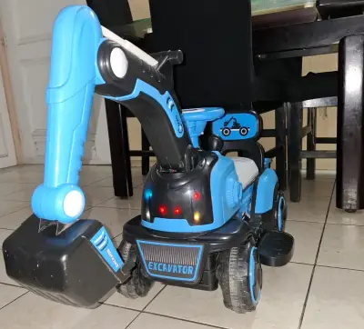 Tractor excavador para niños - miniatura 1