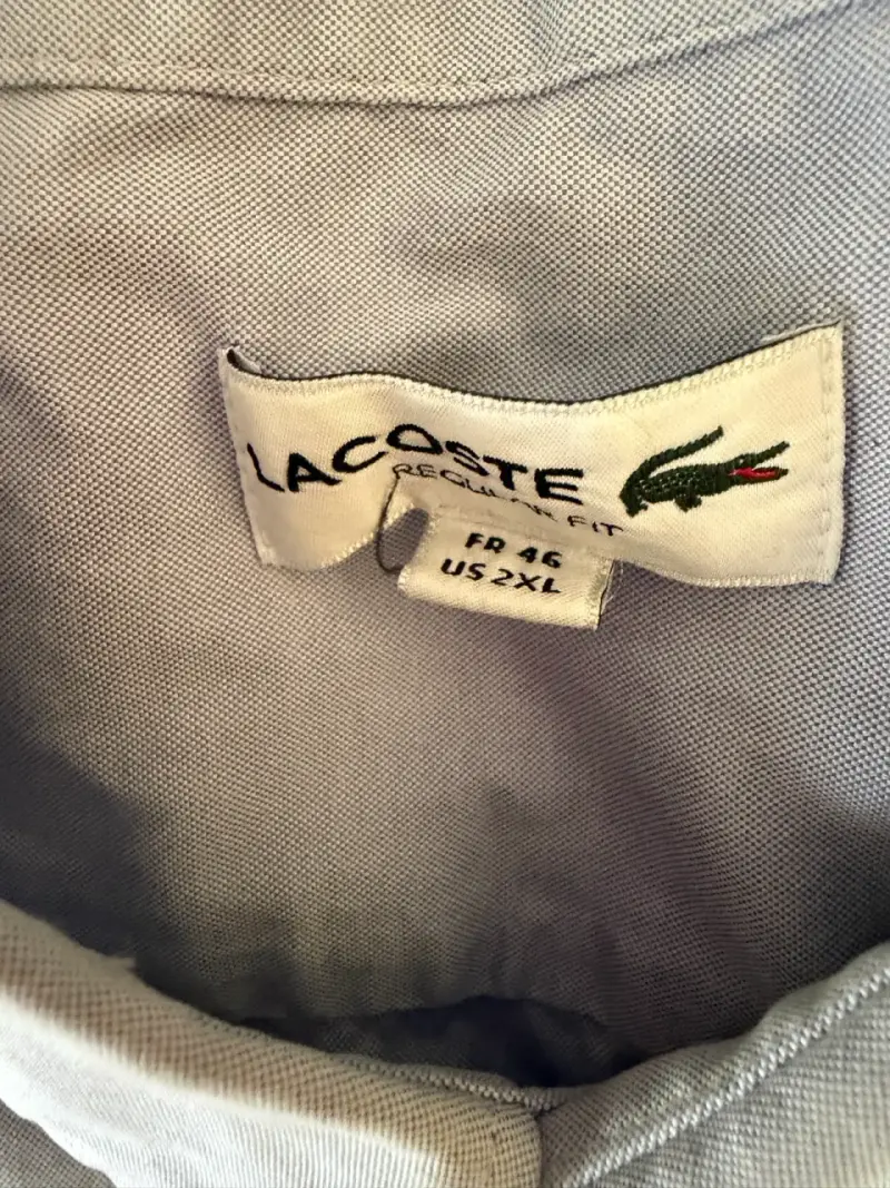 Polo Lacoste Regular Fit gris