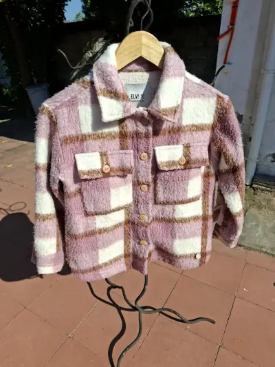 Chaqueta a cuadros rosados - miniatura 1