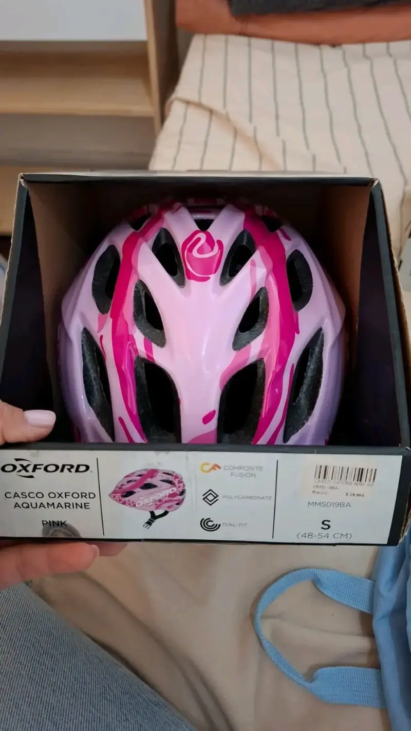 Casco Oxford Rosa para Niño