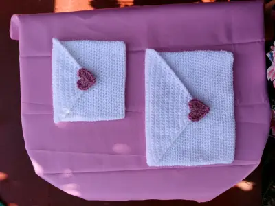 Funda "sobre" tejida a crochet - miniatura 2