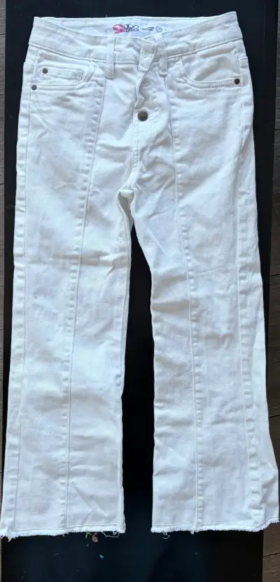 Pantalones blancos rectos - miniatura 1