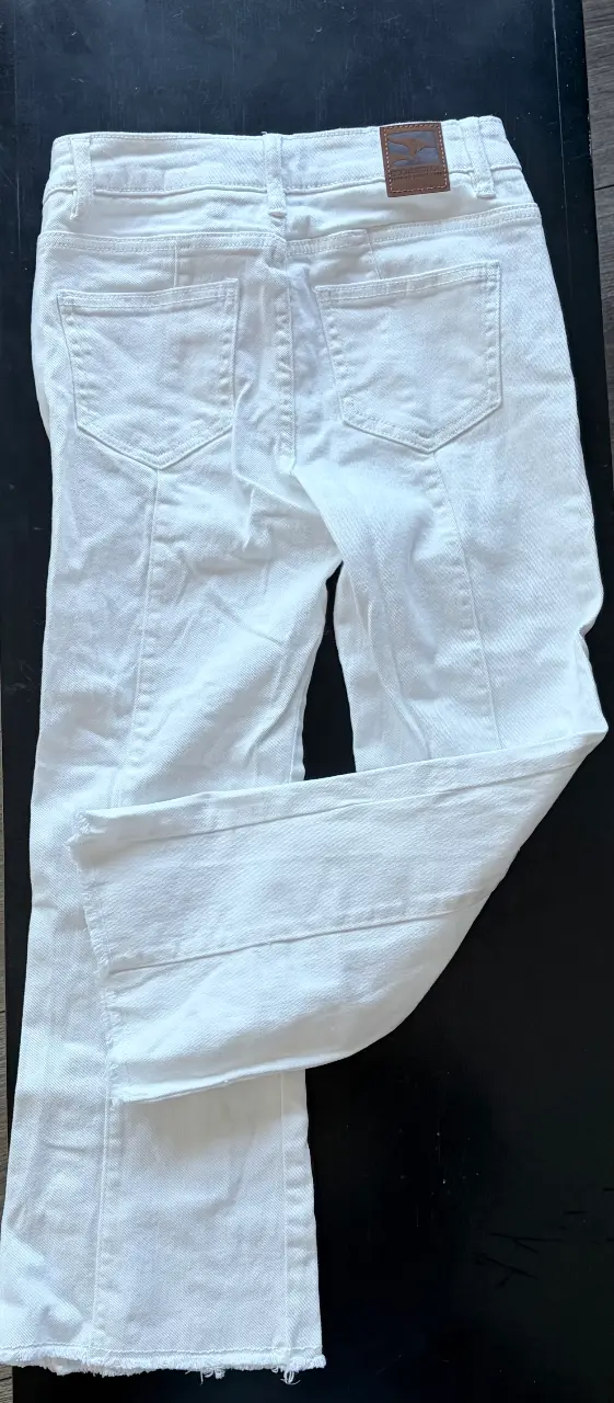 Pantalones blancos rectos - 2